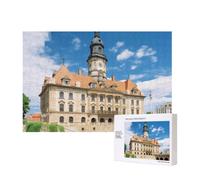 Wooden Intelligence Puzzle 40x28 CM, City Hall Building Printed Jigsaw Puzzles 300 Pieces(boxed) Education Game for Adults Home Decoration Puzzle