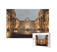 Wooden Intelligence Puzzle 40x28 CM, Louvre Museum in Paris Printed Jigsaw Puzzles 300 Pieces(boxed) Education Game for Adults Home Decoration Puzzle