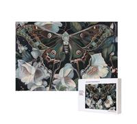 Wooden Intelligence Puzzle 40x28 CM, moth that looks like a peacock Printed Jigsaw Puzzles 300 Pieces(boxed) Education Game for Adults Home Decoration Puzzle