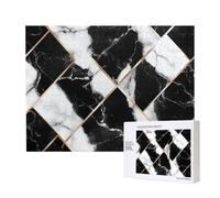 Wooden Intelligence Puzzle 52x38 CM, Black and White Marble Texture Printed Jigsaw Puzzles 500 Pieces(boxed) Education Game for Adults, Home Decoration Puzzle