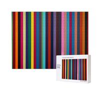 Wooden Intelligence Puzzle 52x38 CM, Colored Stripes Vertical Printed Jigsaw Puzzles 500 Pieces(boxed) Education Game for Adults, Home Decoration Puzzle