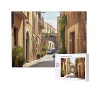 Wooden Intelligence Puzzle 52x38 CM, Italian Street Printed Jigsaw Puzzles 500 Pieces(boxed) Education Game for Adults, Home Decoration Puzzle