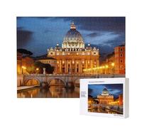 Wooden Intelligence Puzzle 52x38 CM, Vatican City Printed Jigsaw Puzzles 500 Pieces(boxed) Education Game for Adults, Home Decoration Puzzle