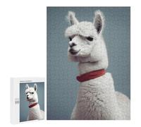 Wooden Intelligence Puzzle Jigsaw Puzzles for Adults Educational Toys Alpaca Printed Educational Gift for All Ages Challenge