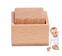 Wooden Interlocking Discs - Stop the Dangerous Plastic Playing, Beech Wood Grasping Toy for Small Hands, Gripping Development by Clamp + Rolling Action, Finishing