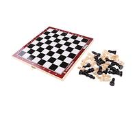 Wooden International Chess Portable Folding Chessboard Game Set 21.2x21.2cm