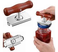 Wooden Jar Openers for Arthritis Hands, Ergonomic Jar Lid Opener for Weak Hands UK, Multifunctional Non-Slip Automatic Jar Gripper, Easy Grip Home Kitchen Tool for Elderly Seniors
