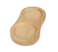 Wooden Jar Storage Tray, Salt and Pepper Mill Base, Compartment Organizer Holds Grinders Up to 5.8 Cm, Durable Kitchen Accessory, Perfect U