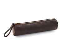 Wooden Jewelry Box Vintage Pen Pouch Leather Coin Purse Organiser Bag for Storage and Organization(Coffee)