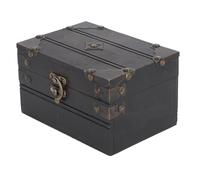 Wooden Jewelry Box, Vintage Treasure Chest with Lock & Key, Perfect for Bracelet, Earrings, Necklace Storage, Made of Composite Wood, Ideal for Home Decor, Unique Gift Idea, Stylish Display Box