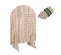 Wooden Jewelry Display Stand Wooden Pegboard Organizer with Multiple Removable Hooks for Bracelets Earrings Keychains