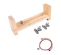 Wooden Jig Bracelet Maker With Two Clips Adjustable Length Paracord Bracelet Maker Braiding Tool Kit Bracelet Making Kit for DIY Wristband Rope Knot Braided Fixing Tools