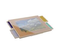 Wooden Jigsaw Drawers Tiltable Puzzle Board Mat Surface Organiser 1500 Pieces