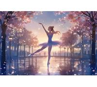Wooden Jigsaw Puzzle 1000 Piece Ballet Dancer Ballerina Puzzle Challenging Educational Toys Puzzles Reduced Pressure Gift