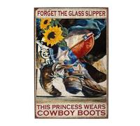 Wooden Jigsaw Puzzle 1000 Piece Forget The Glass Slipper This Princess Wears Cowboy Boots Sturdy Tight Fitting Pieces Family Unzip Christmas Halloween Thanksgiving Fun Gifts Home Decoration