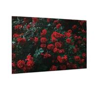 Wooden Jigsaw Puzzle 1000-Piece in Box, Red and black rose Prints Eco-Friendly Educational Puzzle for Family Fun & Adult Relaxation, 75x50 CM