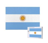Wooden Jigsaw Puzzle 1000 Pieces â€“ Unique Argentine flag Print for Family Leisure and Indoor Challenge Decor