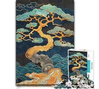 Wooden Jigsaw Puzzle 1000 Pieces for Adults, Japanese Bonsai Tree Art | Section-by-section building: a practical indoor pastime during indoor leisure.