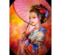 Wooden Jigsaw Puzzle 1000 Pieces - Japanese Geisha Large Puzzle Game for Adults, Teenagers and Kids