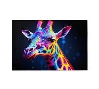 Wooden Jigsaw Puzzle 1000 Pieces WZYWHJ Beautiful Giraffes Printed for Adults and Kids, Perfect for Family Fun, Stress Relief