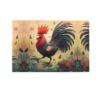 Wooden Jigsaw Puzzle 1000 Pieces WZYWHJ Big Rooster catching Bugs Printing for Adults and Kids, Perfect for Family Fun, Stress Relief