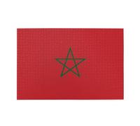 Wooden Jigsaw Puzzle 1000 Pieces WZYWHJ Flag of Morocco Printed for Adults and Kids, Perfect for Family Fun, Stress Relief