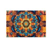 Wooden Jigsaw Puzzle 1000 Pieces WZYWHJ Kaleidoscope Mandala Printed for Adults and Kids, Perfect for Family Fun, Stress Relief