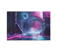 Wooden Jigsaw Puzzle 1000 Pieces WZYWHJ Sci-fi Space Picture for Adults and Kids, Perfect for Family Fun, Stress Relief
