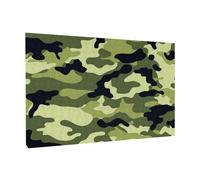 Wooden Jigsaw Puzzle 300-Piece in Box, Camouflage Green Prints Eco-Friendly Educational Puzzle for Family Fun & Adult Relaxation, 38x26 CM