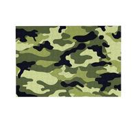 Wooden Jigsaw Puzzle 300-Piece in Box, Camouflage Green Prints Eco-Friendly Educational Puzzle for Family Fun & Adult Relaxation, 38x26 CM