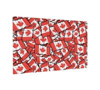 Wooden Jigsaw Puzzle 300-Piece in Box, Canadian flag Prints Eco-Friendly Educational Puzzle for Family Fun & Adult Relaxation, 38x26 CM