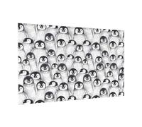 Wooden Jigsaw Puzzle 300-Piece in Box, Cute Baby Penguins Sketch Prints Eco-Friendly Educational Puzzle for Family Fun & Adult Relaxation, 38x26 CM