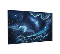 Wooden Jigsaw Puzzle 300-Piece in Box, moon stars and planets Prints Eco-Friendly Educational Puzzle for Family Fun & Adult Relaxation, 38x26 CM