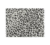 Wooden Jigsaw Puzzle 500-Piece in Box, Black Leopard Print Prints Eco-Friendly Educational Puzzle for Family Fun & Adult Relaxation, 52x38 CM