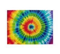 Wooden Jigsaw Puzzle 500-Piece in Box, tie dye rainbow Prints Eco-Friendly Educational Puzzle for Family Fun & Adult Relaxation, 52x38 CM