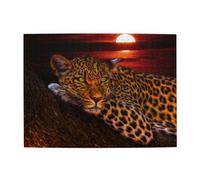Wooden Jigsaw Puzzle 500-Piece in Box, wild animals Prints Eco-Friendly Educational Puzzle for Family Fun & Adult Relaxation, 52x38 CM