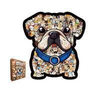 Wooden Jigsaw Puzzle | Challenging Precise Toy - Wood Challenging Jigsaw Puzzles | for Adults Kids Home Wall Shelf Art Display Family Friends Pet Lovers Activity Entertainment