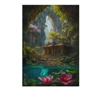 Wooden Jigsaw Puzzle Featuring Magical Place, 300 PCS