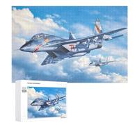 Wooden Jigsaw Puzzle Featuring Mig29 UBGT Fulcrum, 1000 PCS