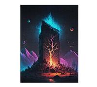 Wooden Jigsaw Puzzle Featuring Monolith Lighting, 500 PCS