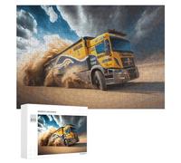 Wooden Jigsaw Puzzle Featuring Racing Through The Desert, 300 PCS