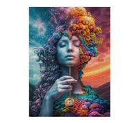 Wooden Jigsaw Puzzle Featuring Rebirth of Time, 500 PCS