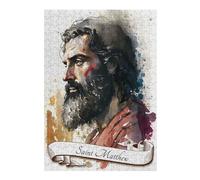 Wooden Jigsaw Puzzle Featuring Saint Matthew The Apostle, 300 PCS