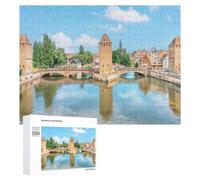 Wooden Jigsaw Puzzle Featuring Strasbourg City, 500 PCS