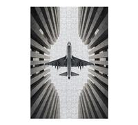 Wooden Jigsaw Puzzle for Adults, Airliner Plane Bottom View, 300 PCS