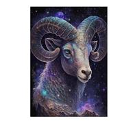 Wooden Jigsaw Puzzle for Adults, Aries The Ram, 300 PCS