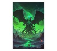 Wooden Jigsaw Puzzle for Adults, Cthulhu Mythos Art, 1000 PCS