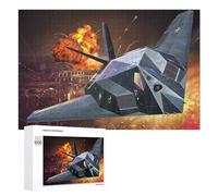Wooden Jigsaw Puzzle for Adults, F117 Night Hawk Stealth, 1000 PCS