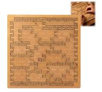 Wooden Jigsaw Puzzle for Adults - Hard & Fractal Tray Puzzle,Unique Mind Teaser & Difficult Brain Game,Laser-Cut Labyrinth Design for Precision Fit,Creative Travel Gift
