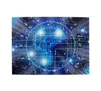 Wooden Jigsaw Puzzle For Adults Kids, Artificial Intelligence Brain, Wooden Brain Teaser Puzzle, 500 Piece Stress Relief Puzzle Therapy, Educational Wall Art With Storage Box, Stress Relief Fidget Toy